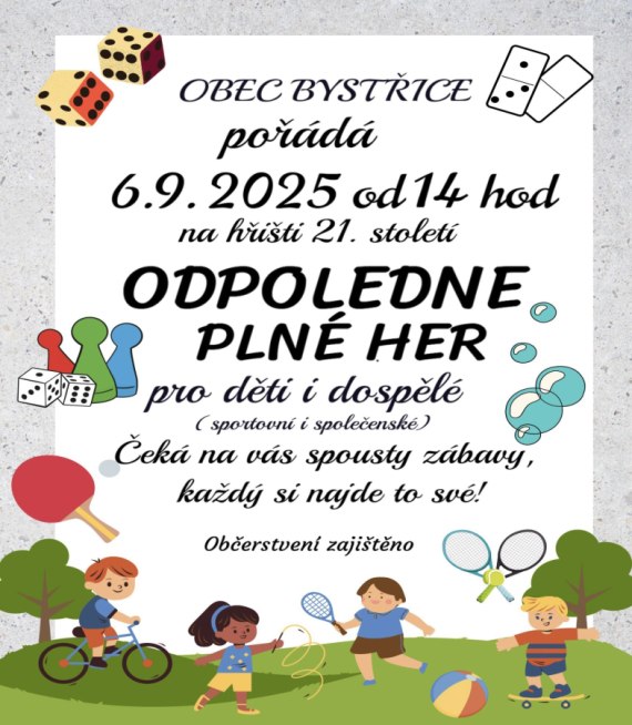 Odpoledne plné her 