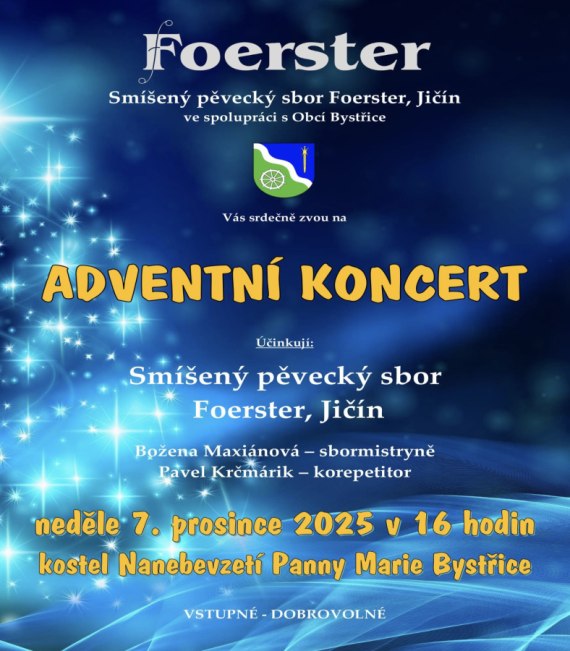 Vystoupení sboru Foerster