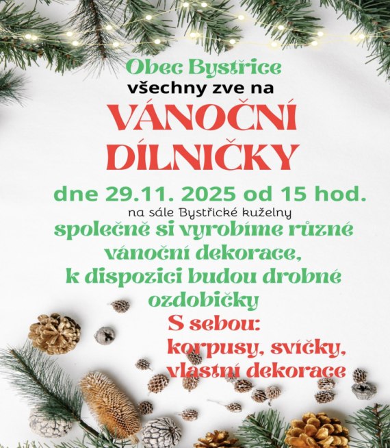 Vánoční dílničky 