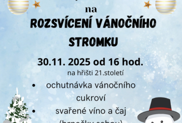 Rozsvěcení vánočního stromečku 