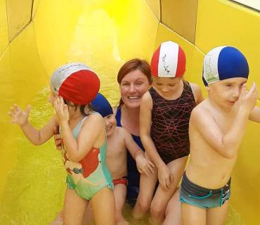 Plavání s tobogánem