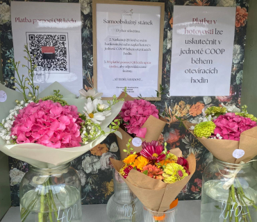 Samoobslužný květinový stánek 