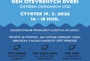 Světový den vody - den otevřených dveří 