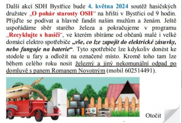 Recklujte s hasiči + sběr starého železa 